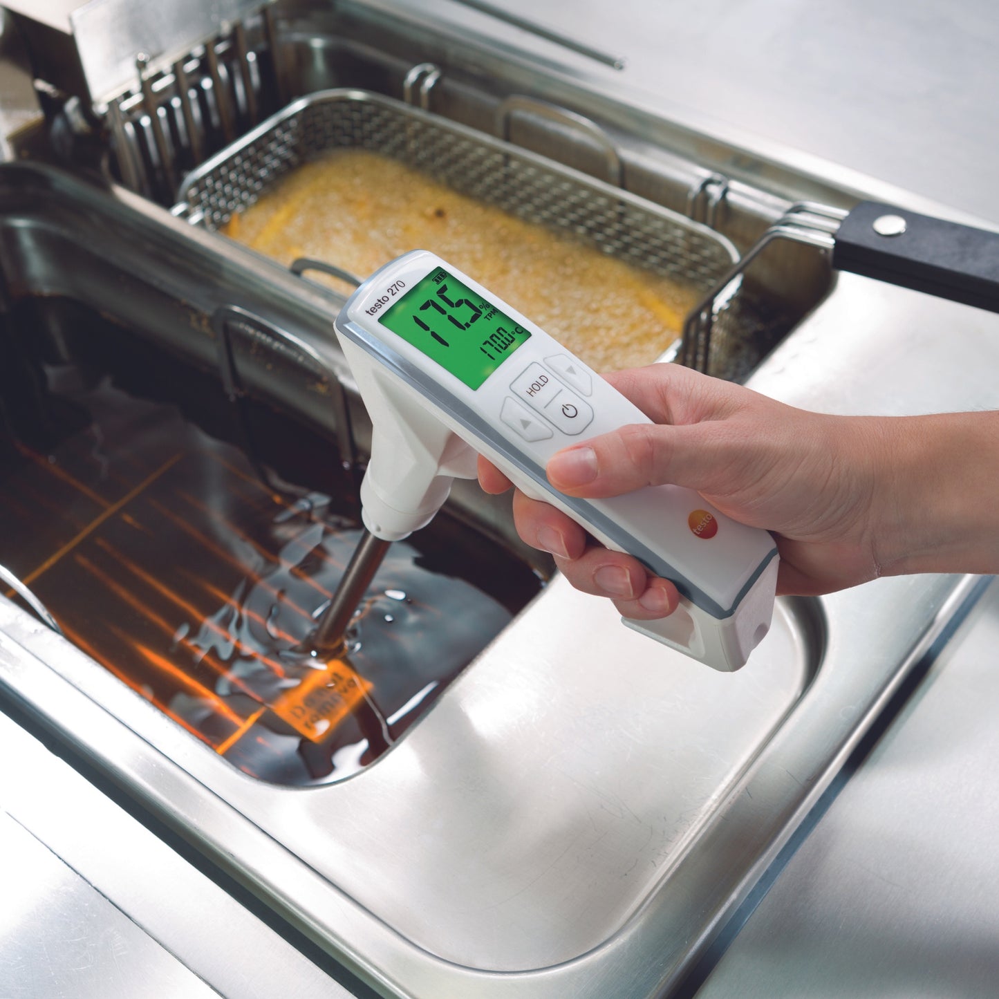 Anwendung Frittieröltester